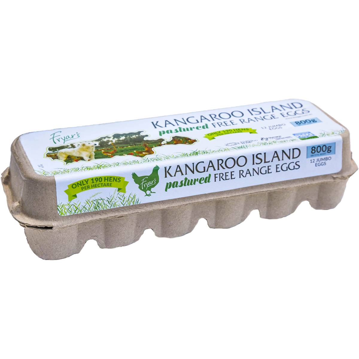 Eggs dozen Free range Kangaroo island 800g
