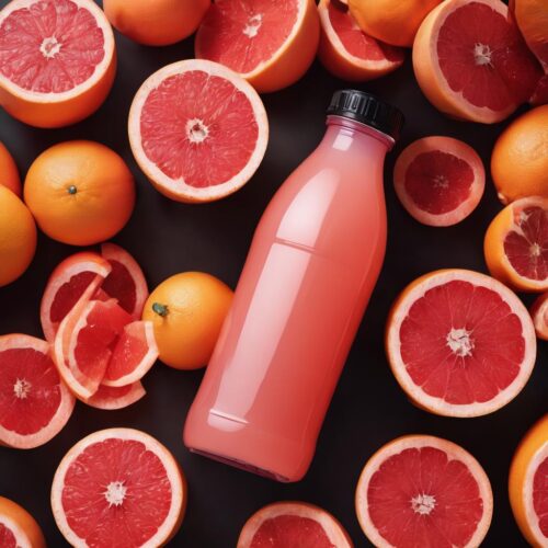 Grapefruit ruby juice fresh
