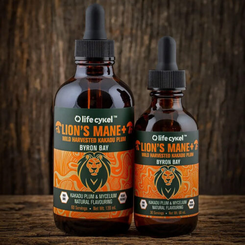 lion’s mane mushroom liquid extract 120ml life cykel