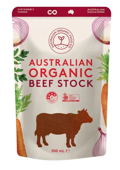 ORGANIC BEEF STOCK 500G
